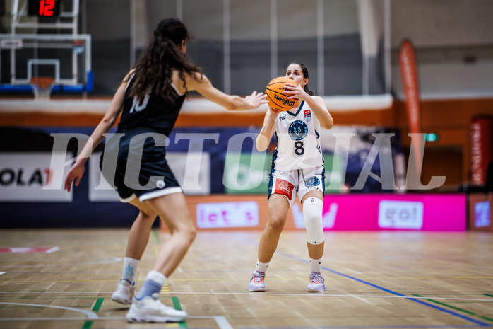 Basketball, Win2Day Basketball Damen Superliga 2023/24, Grunddurchgang 5.Runde, Vienna Timberwolves, Basket Flames, Aleksandra Novakovic (8)