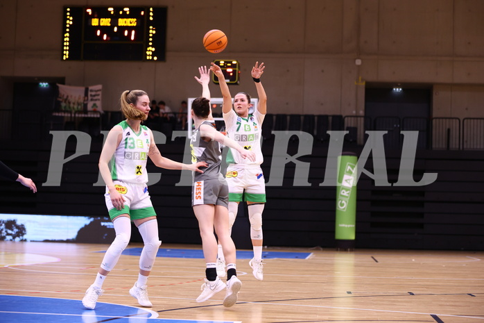 05.04.2025, Graz, Raiffeisen Sportpark, Basketball Damen Superliga 2024/25, Finale Spiel 1, UBI Graz vs. Klosterneuburg Duchess,  