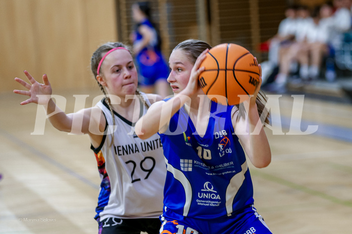 05.04.2025 Österreichischer Basketballverband 2024/25, SLWU16 Vienna United vs. DBB  Basketgirls Wels