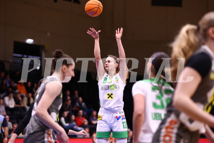 05.04.2025, Graz, Raiffeisen Sportpark, Basketball Damen Superliga 2024/25, Finale Spiel 1, UBI Graz vs. Klosterneuburg Duchess,  
