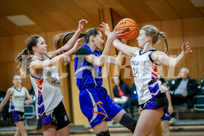05.04.2025 Österreichischer Basketballverband 2024/25, SLWU16 Vienna United vs. DBB  Basketgirls Wels