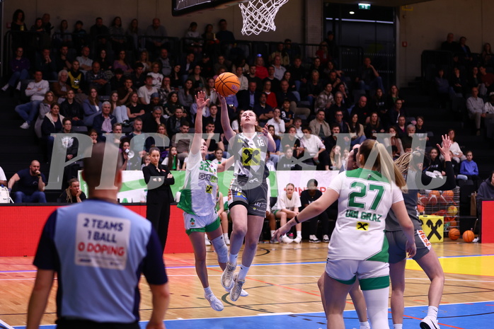 05.04.2025, Graz, Raiffeisen Sportpark, Basketball Damen Superliga 2024/25, Finale Spiel 1, UBI Graz vs. Klosterneuburg Duchess,  