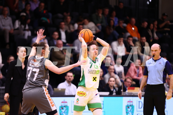 05.04.2025, Graz, Raiffeisen Sportpark, Basketball Damen Superliga 2024/25, Finale Spiel 1, UBI Graz vs. Klosterneuburg Duchess,  