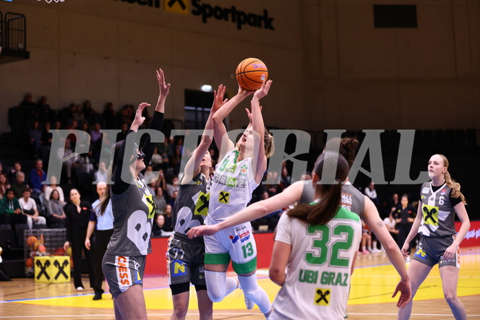 05.04.2025, Graz, Raiffeisen Sportpark, Basketball Damen Superliga 2024/25, Finale Spiel 1, UBI Graz vs. Klosterneuburg Duchess,  