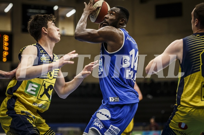 Basketball, ABL 2018/19, Grunddurchgang 36.Runde, UBSC Graz, Oberwart Gunners, Christopher Tawiah (14)