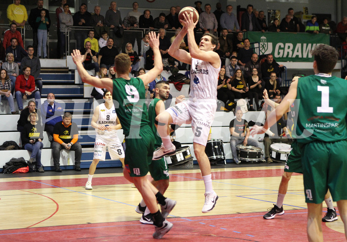 Basketball 2.Bundesliga 2019/20 Grunddurchgang 19.Runde  Güssing/Jennersdorff Blackbirds vs Dornbirn Lions