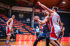 Basketball, Win2Day Superliga 2022/23, 2. Platzierungsrunde, BC Vienna, Klosterneuburg Dukes, Christoph Jakubowki (12), Jozo Rados (3)