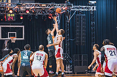 Basketball, Win2Day Superliga 2022/23, 2. Platzierungsrunde, BC Vienna, Klosterneuburg Dukes, Benjamin Blazevic (11), Vladimir Golubovic (27)