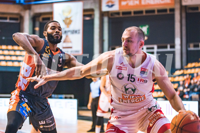 Basketball, Win2Day Superliga 2022/23, 2. Platzierungsrunde, BC Vienna, Klosterneuburg Dukes, Nemanja Milosevic (15)