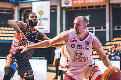Basketball, Win2Day Superliga 2022/23, 2. Platzierungsrunde, BC Vienna, Klosterneuburg Dukes, Nemanja Milosevic (15)