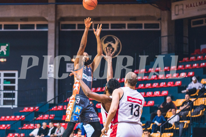 Basketball, Win2Day Superliga 2022/23, 2. Platzierungsrunde, BC Vienna, Klosterneuburg Dukes, Arnold Fripp Jr. (3)
