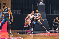 Basketball, Win2Day Superliga 2022/23, 2. Platzierungsrunde, BC Vienna, Klosterneuburg Dukes, Stefan Savic (13), Kevin Bracy-Davies (0)