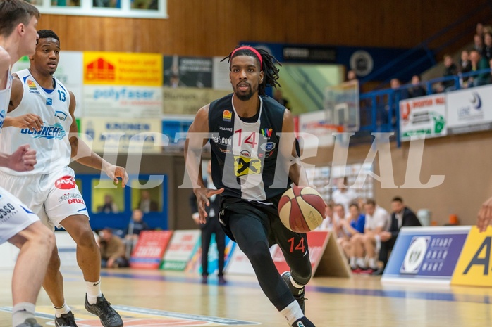 Basketball, ABL 2017/18, Grunddurchgang 21.Runde, Oberwart Gunners, WBC Wels, Carlos Novas Mateo (14)