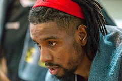 Basketball, ABL 2017/18, Grunddurchgang 21.Runde, Oberwart Gunners, WBC Wels, Carlos Novas Mateo (14)