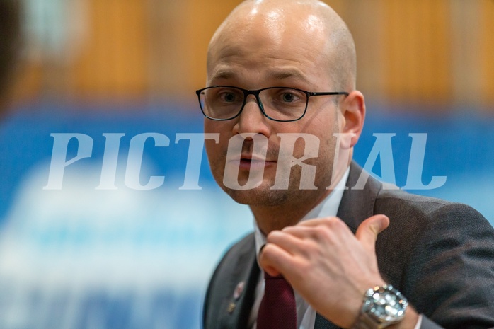 Basketball, ABL 2017/18, Grunddurchgang 21.Runde, Oberwart Gunners, WBC Wels, Sebastian Waser (Headcoach)