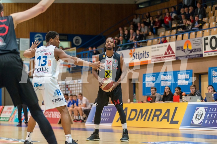 Basketball, ABL 2017/18, Grunddurchgang 21.Runde, Oberwart Gunners, WBC Wels, Carlos Novas Mateo (14)