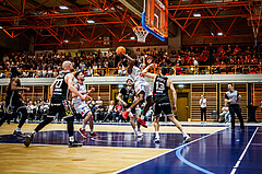 Basketball, Win2Day Superliga 2024/25, Playoffs Viertelfinale Spiel 4, BBC Nord Dragonz, Flyers Wels, Austen Awosika (10)