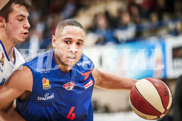 Basketball, ABL 2018/19, Grunddurchgang 7.Runde, Oberwart Gunners, Kapfenberg Bulls, Elijah Wilson (4)