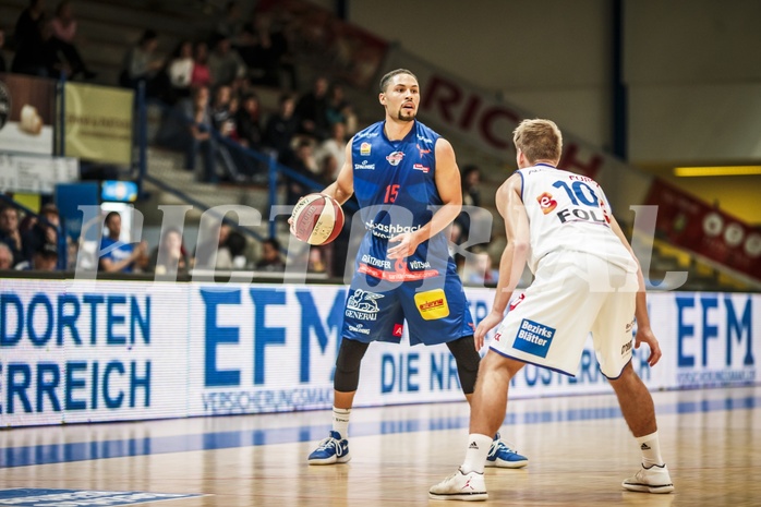 Basketball, ABL 2018/19, Grunddurchgang 7.Runde, Oberwart Gunners, Kapfenberg Bulls, Marck Coffin (15)