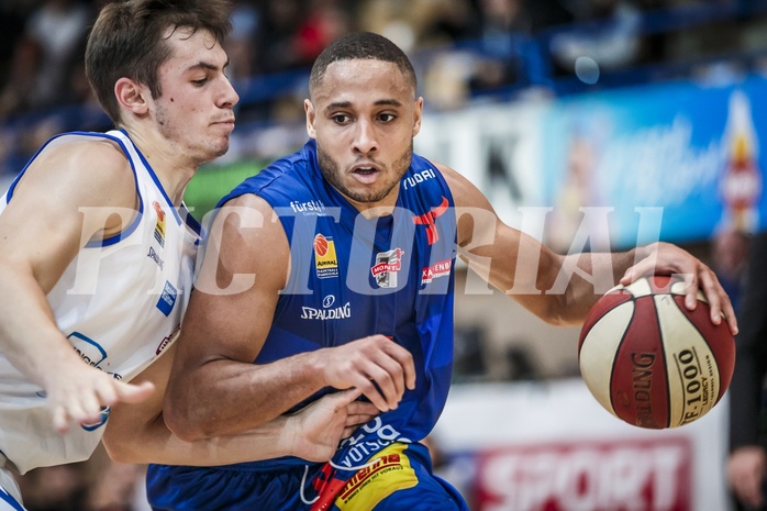 Basketball, ABL 2018/19, Grunddurchgang 7.Runde, Oberwart Gunners, Kapfenberg Bulls, Elijah Wilson (4)