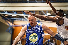 Basketball, ABL 2018/19, Playoff HF Spiel 1, Oberwart Gunners, Gmunden Swans, Tilo Klette (14)
