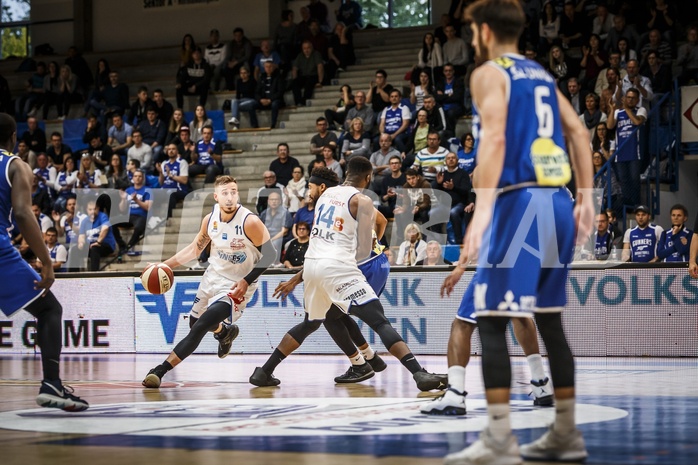 Basketball, ABL 2018/19, Playoff HF Spiel 1, Oberwart Gunners, Gmunden Swans, Hayden Thomas Lescault (11)
