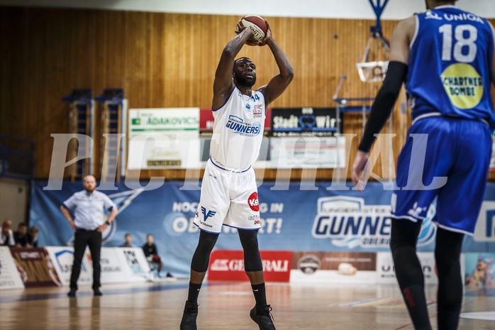 Basketball, ABL 2018/19, Playoff HF Spiel 1, Oberwart Gunners, Gmunden Swans, Christopher Tawiah (14)