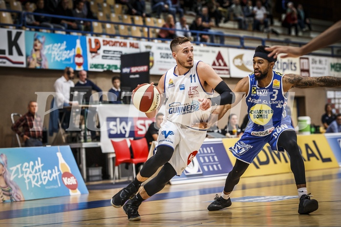 Basketball, ABL 2018/19, Playoff HF Spiel 1, Oberwart Gunners, Gmunden Swans, Hayden Thomas Lescault (11)