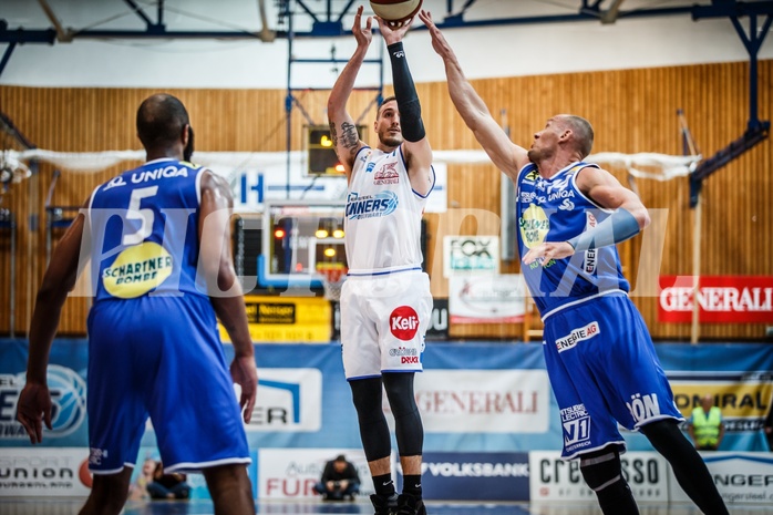 Basketball, ABL 2018/19, Playoff HF Spiel 1, Oberwart Gunners, Gmunden Swans, Hayden Thomas Lescault (11)