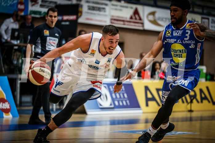 Basketball, ABL 2018/19, Playoff HF Spiel 1, Oberwart Gunners, Gmunden Swans, Hayden Thomas Lescault (11)