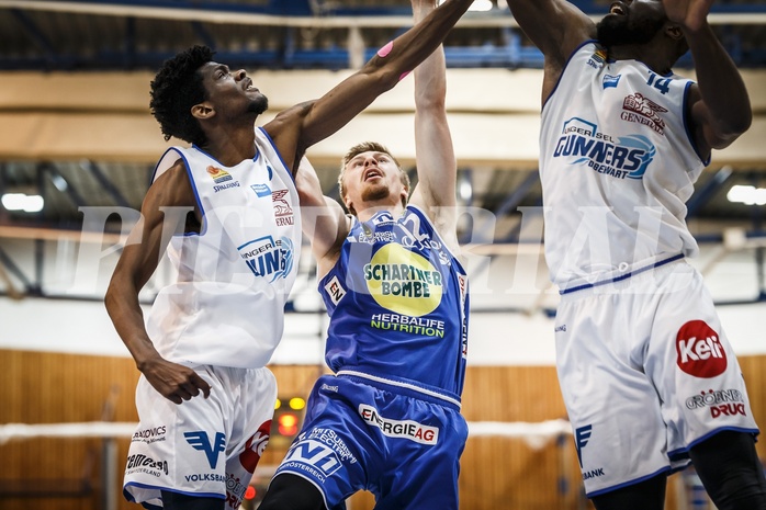 Basketball, ABL 2018/19, Playoff HF Spiel 1, Oberwart Gunners, Gmunden Swans, Matthias Linortner (12)
