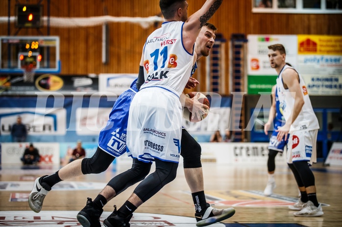 Basketball, ABL 2018/19, Playoff HF Spiel 1, Oberwart Gunners, Gmunden Swans, Matthias Linortner (12)