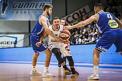Basketball, ABL 2018/19, Playoff HF Spiel 1, Oberwart Gunners, Gmunden Swans, Hayden Thomas Lescault (11)