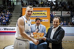 Basketball, ABL 2018/19, Playoff HF Spiel 1, Oberwart Gunners, Gmunden Swans, Renato Poljak (16) ABL Rising Star 2019