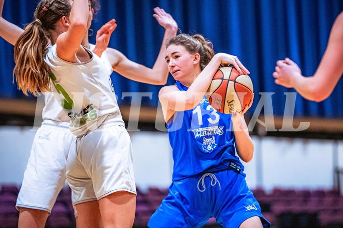 Basketball Basketball Damen Superliga 2021/22, Damen CUP Semifinale Basket Flames vs. Vienna D.C. Timberwolves
