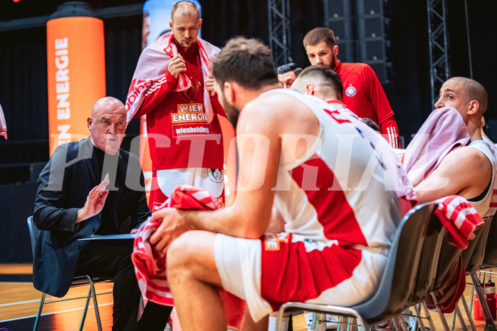 Basketball, Win2Day Superliga 2022/23, 4. Platzierungsrunde, BC Vienna, Gmunden Swans, Aramis Naglic (Head Coach)