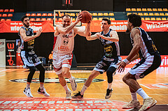 Basketball, Win2Day Superliga 2022/23, 4. Platzierungsrunde, BC Vienna, Gmunden Swans, Enis Murati (44)