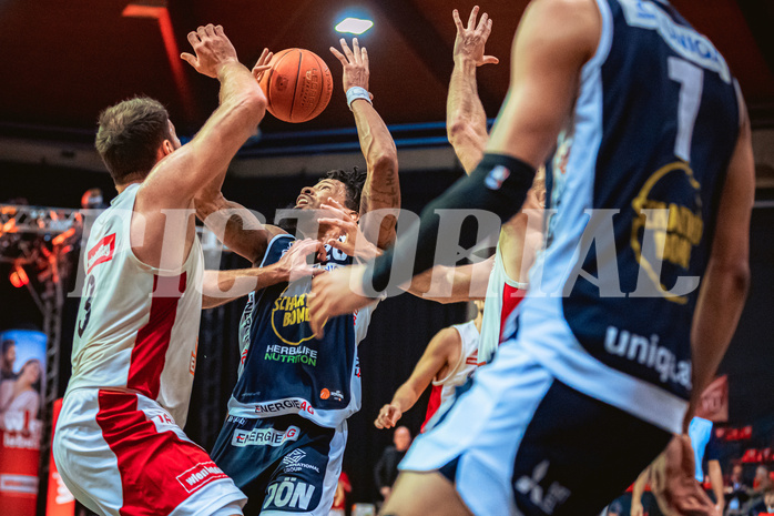 Basketball, Win2Day Superliga 2022/23, 4. Platzierungsrunde, BC Vienna, Gmunden Swans, Urald King (20)