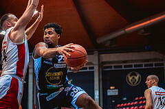 Basketball, Win2Day Superliga 2022/23, 4. Platzierungsrunde, BC Vienna, Gmunden Swans, Dwayne Lautier-Ogunleye (23)