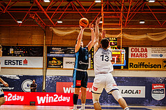 Basketball, win2day Basketball Superliga 2023/224, Grunddurchgang Runde 18, BBC Nord Dragonz, Oberwart Gunners, Philipp D'Angelo (9)
