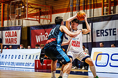 Basketball, win2day Basketball Superliga 2023/224, Grunddurchgang Runde 18, BBC Nord Dragonz, Oberwart Gunners, Valentin Pasterk (6)