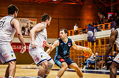 Basketball, win2day Basketball Superliga 2023/224, Grunddurchgang Runde 18, BBC Nord Dragonz, Oberwart Gunners, Jakob Szkutta (10)