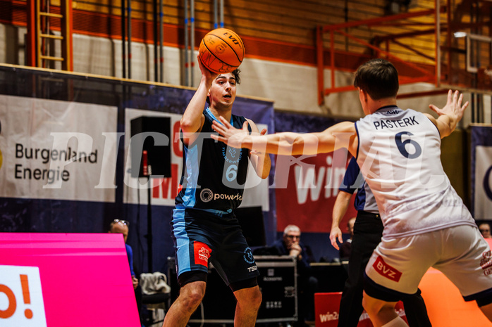Basketball, win2day Basketball Superliga 2023/224, Grunddurchgang Runde 18, BBC Nord Dragonz, Oberwart Gunners, Paul Rotter (6)