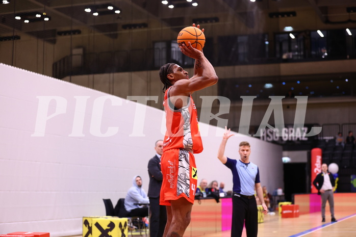13.01.2024, Graz, Raiffeisen Sportpark Graz, Basketball Superliga 2023/24, Grunddurchgang, Runde 18, UBSC Raiffeisen Graz - Arkadia Traiskirchen Lions