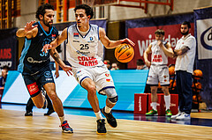 Basketball, win2day Basketball Superliga 2023/224, Grunddurchgang Runde 18, BBC Nord Dragonz, Oberwart Gunners, Lukas Hahn (25)