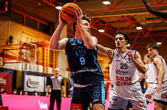 Basketball, win2day Basketball Superliga 2023/224, Grunddurchgang Runde 18, BBC Nord Dragonz, Oberwart Gunners, Philipp D'Angelo (9)
