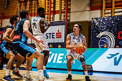 Basketball, win2day Basketball Superliga 2023/224, Grunddurchgang Runde 18, BBC Nord Dragonz, Oberwart Gunners, Lukas Hahn (25)