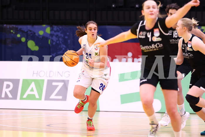 13.01.2024, Graz, Raiffeisen Sportpark, Basketball Damen Superliga 2023/24, Grunddurchgang 9.Runde, UBSC-DBBC Graz - Basket Flames Women ,  
