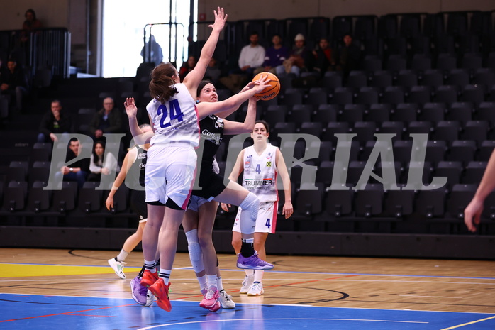 13.01.2024, Graz, Raiffeisen Sportpark, Basketball Damen Superliga 2023/24, Grunddurchgang 9.Runde, UBSC-DBBC Graz - Basket Flames Women ,  