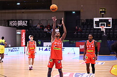 13.01.2024, Graz, Raiffeisen Sportpark Graz, Basketball Superliga 2023/24, Grunddurchgang, Runde 18, UBSC Raiffeisen Graz - Arkadia Traiskirchen Lions